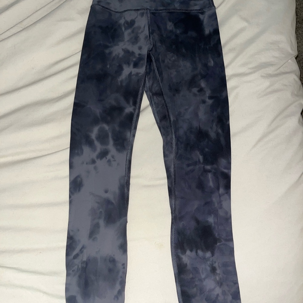 Kids Tie-Dye Leggings - Black